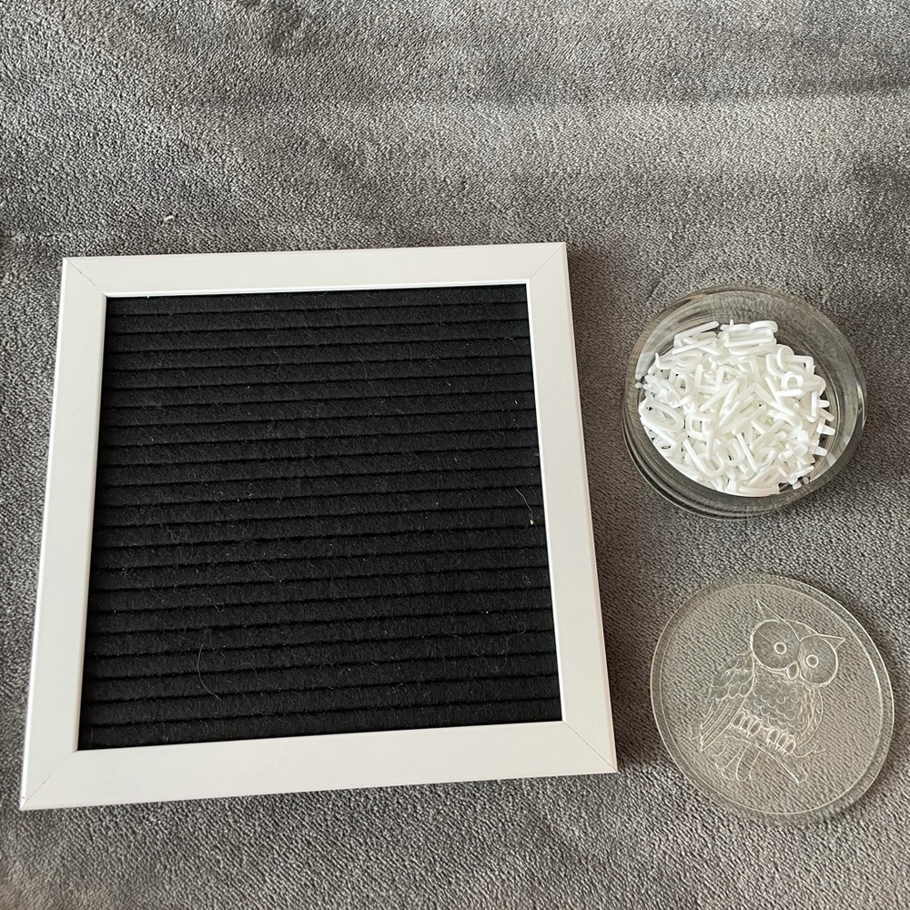 Small Black Letter Board from Target